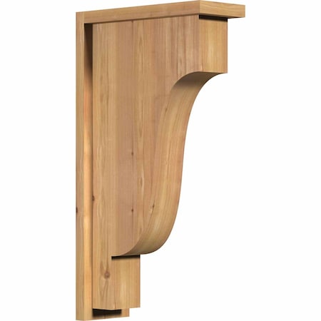 Ekena Millwork Newport Smooth Corbel w/Backplate, Western Red Cedar, 5 1/2"W x 14"D x 26"H COR06X14X26NEW01SWR